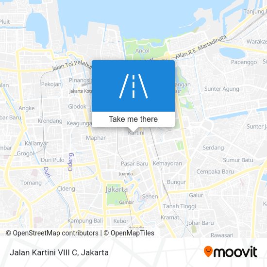 Jalan Kartini VIII C map