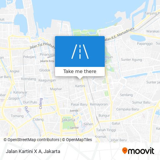 Jalan Kartini X A map