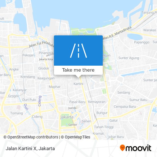 Jalan Kartini X map