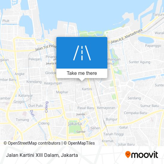 Jalan Kartini XIII Dalam map
