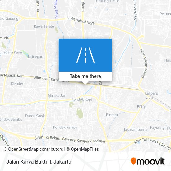 Jalan Karya Bakti II map