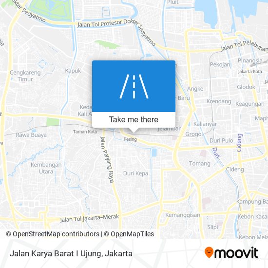 Jalan Karya Barat I Ujung map