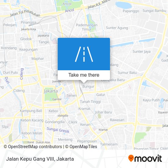 Jalan Kepu Gang VIII map