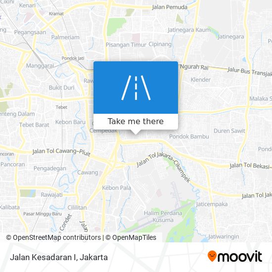 Jalan Kesadaran I map