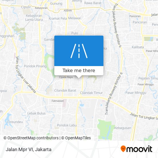 Jalan Mpr VI map