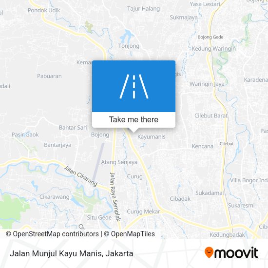 Jalan Munjul Kayu Manis map
