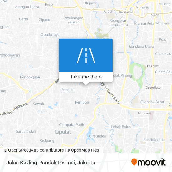 Jalan Kavling Pondok Permai map