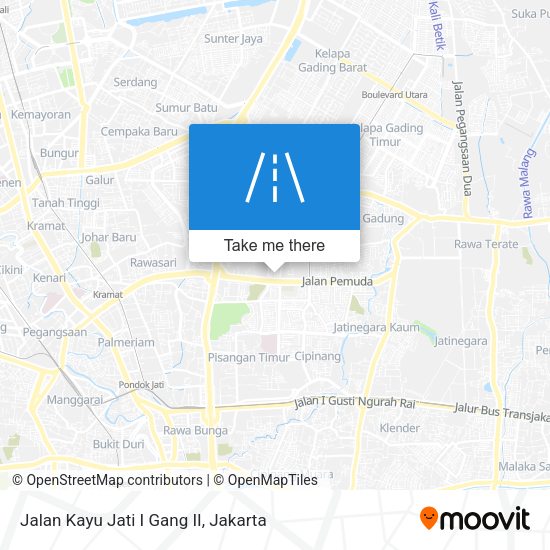 Jalan Kayu Jati I Gang II map