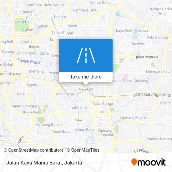 Jalan Kayu Manis Barat map