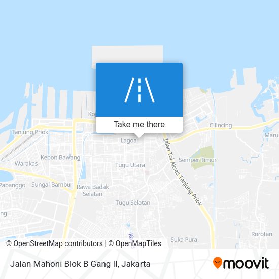 Jalan Mahoni Blok B Gang II map