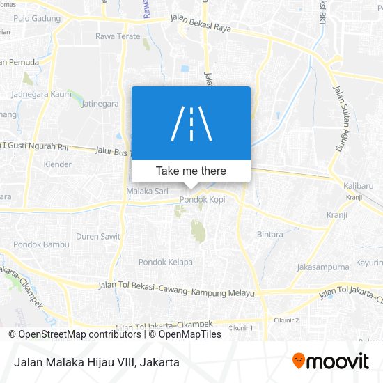 Jalan Malaka Hijau VIII map