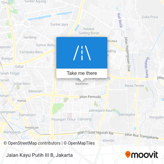 Jalan Kayu Putih III B map