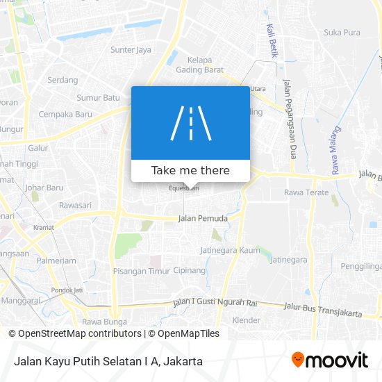 Jalan Kayu Putih Selatan I A map