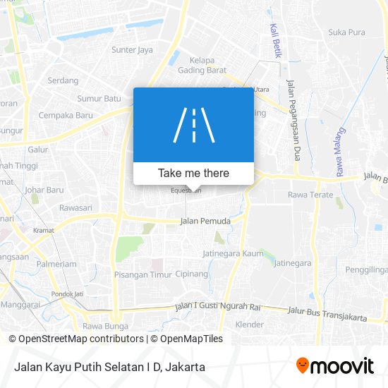 Jalan Kayu Putih Selatan I D map