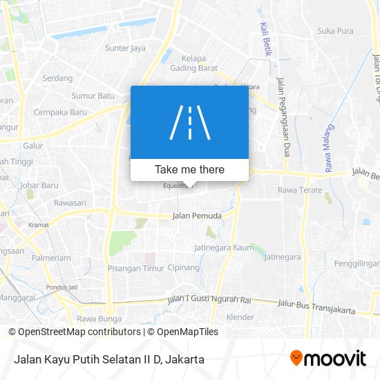 Jalan Kayu Putih Selatan II D map