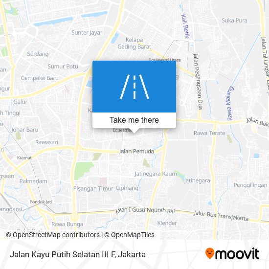 Jalan Kayu Putih Selatan III F map