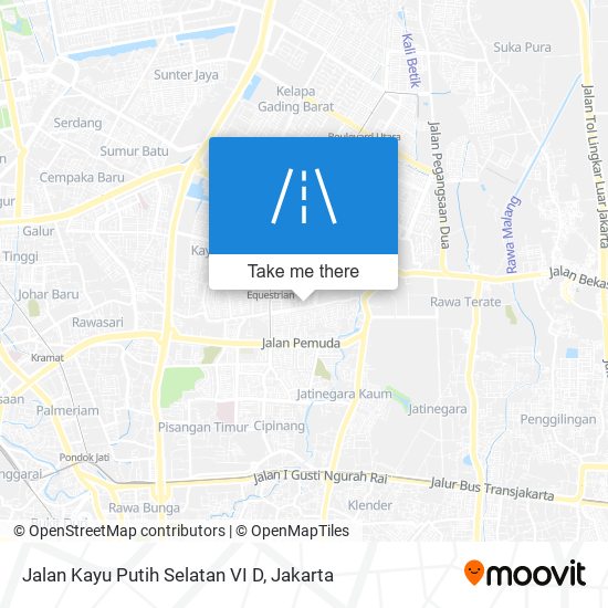 Jalan Kayu Putih Selatan VI D map