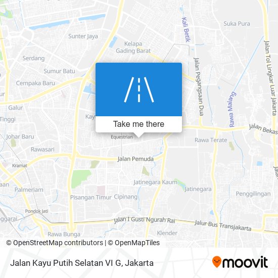 Jalan Kayu Putih Selatan VI G map