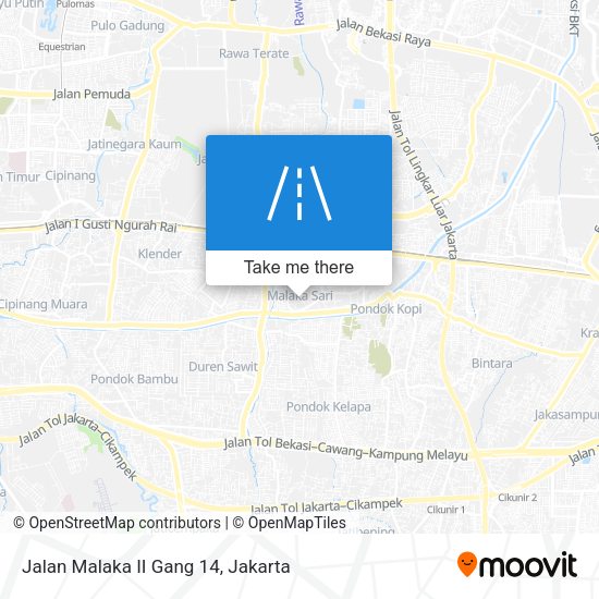 Jalan Malaka II Gang 14 map