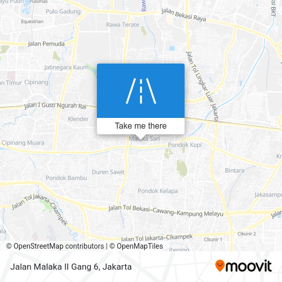 Jalan Malaka II Gang 6 map
