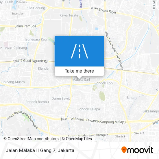 Jalan Malaka II Gang 7 map