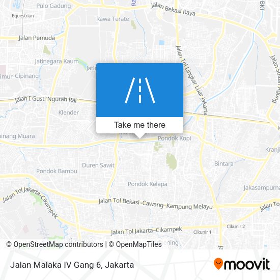 Jalan Malaka IV Gang 6 map