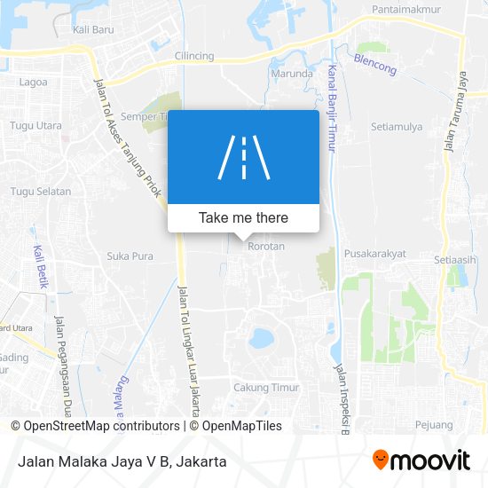 Jalan Malaka Jaya V B map