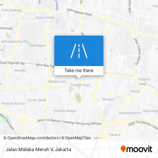 Jalan Malaka Merah V map