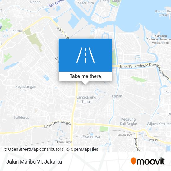 Jalan Malibu VI map