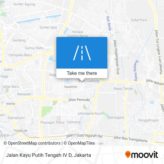 Jalan Kayu Putih Tengah IV D map