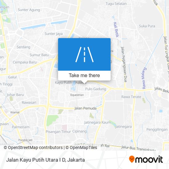 Jalan Kayu Putih Utara I D map