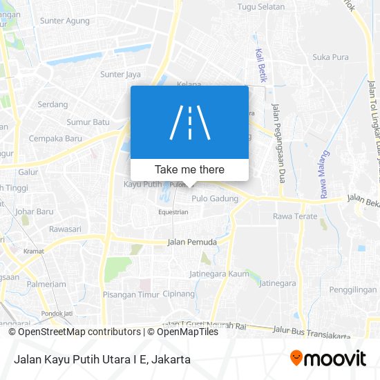 Jalan Kayu Putih Utara I E map