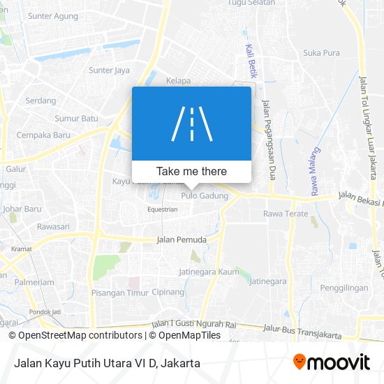 Jalan Kayu Putih Utara VI D map