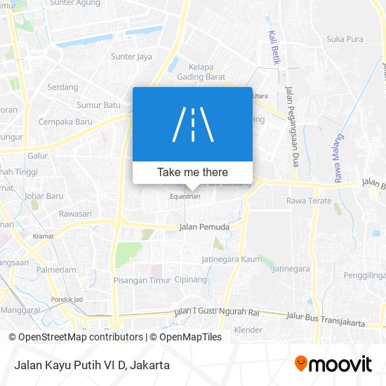 Jalan Kayu Putih VI D map