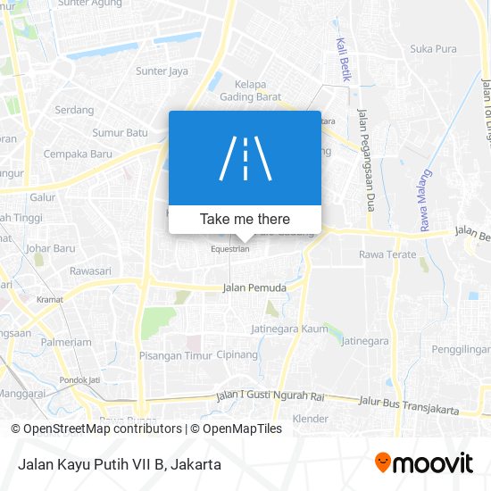 Jalan Kayu Putih VII B map