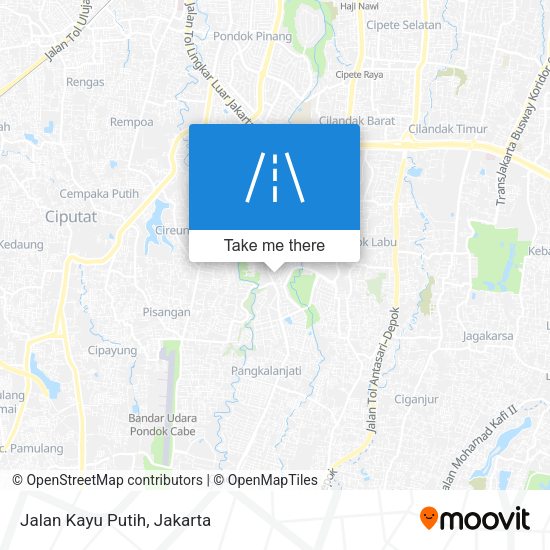 Jalan Kayu Putih map