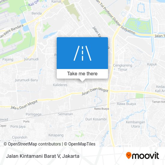 Jalan Kintamani Barat V map
