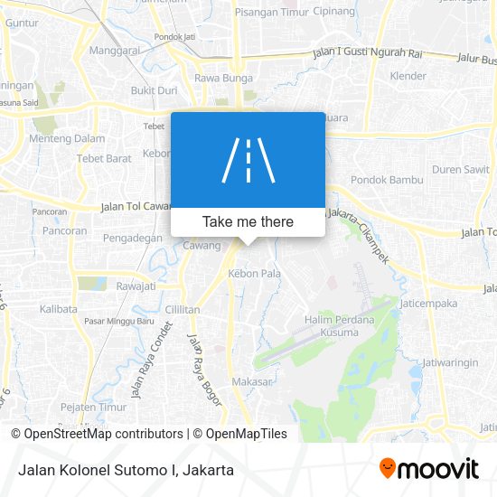 Jalan Kolonel Sutomo I map
