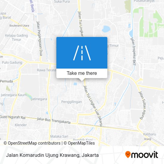 Jalan Komarudin Ujung Krawang map