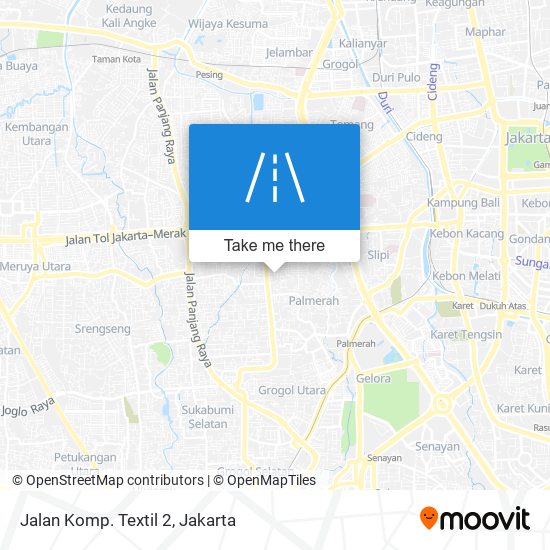 Jalan Komp. Textil 2 map