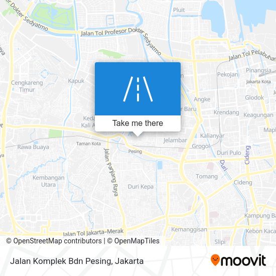 Jalan Komplek Bdn Pesing map