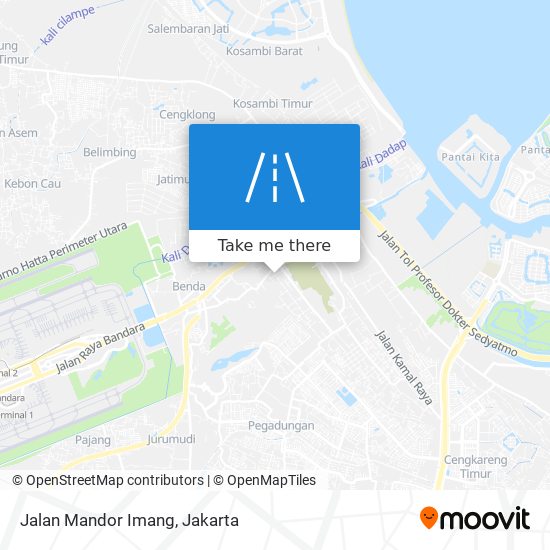 Jalan Mandor Imang map