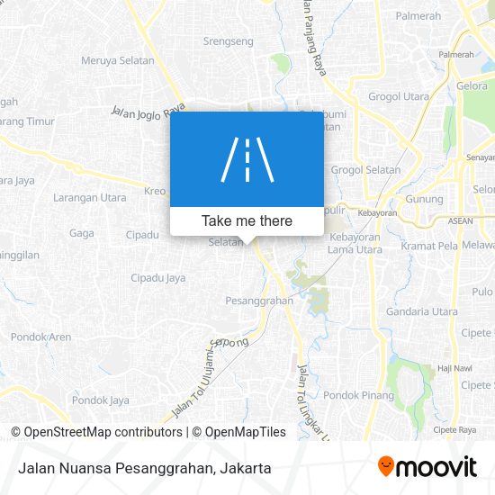 Jalan Nuansa Pesanggrahan map