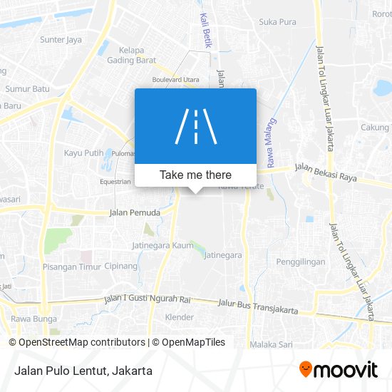 Jalan Pulo Lentut map