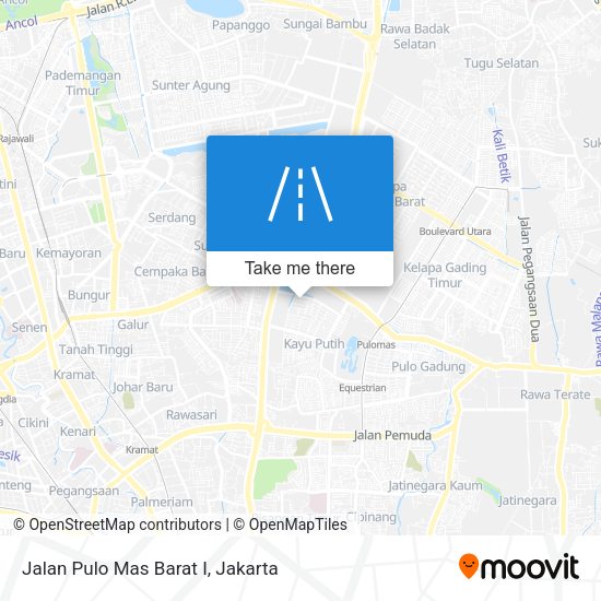 Jalan Pulo Mas Barat I map