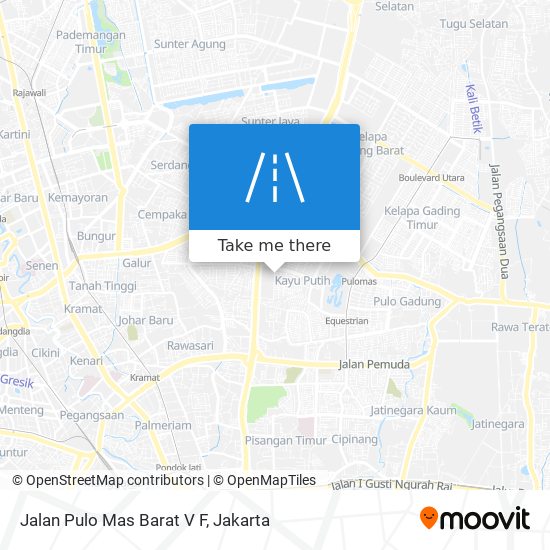 Jalan Pulo Mas Barat V F map