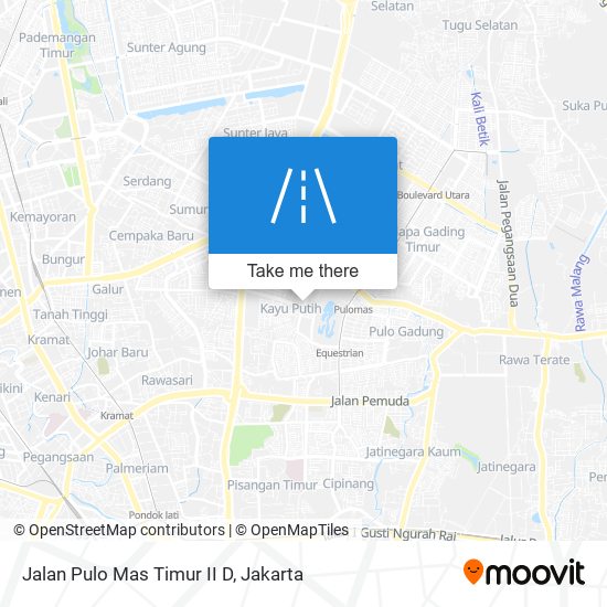 Jalan Pulo Mas Timur II D map