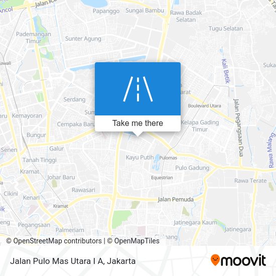 Jalan Pulo Mas Utara I A map