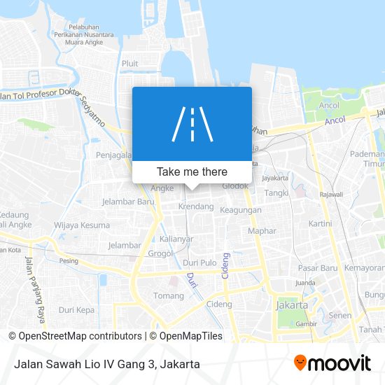 Jalan Sawah Lio IV Gang 3 map