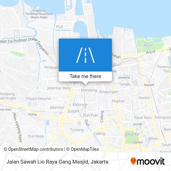 Jalan Sawah Lio Raya Gang Masjid map